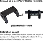 Aluminum Drive Toggle Bracket for La-Z-Boy Power Recliner