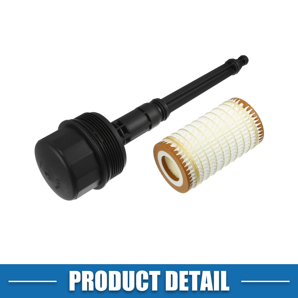 Engine Oil Filter with Housing Cap A1121800710 for Mercedes-Benz C240 C280 C320 (2001–2007)