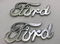 Emblems Chrome Metal Adhesive Script Pair for Ford 1940 Style (1940–1940)