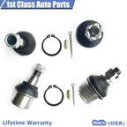 Set of 2 Front Suspension Upper & Lower Ball Joints for Ram 2500 3500 (2003-2014)