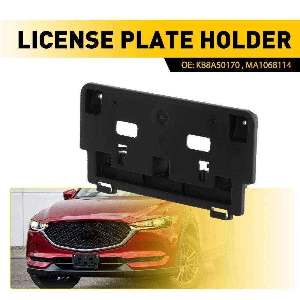 Front License Plate Frame Tag Holder Mounting Bracket for Mazda CX-5 (2017–2021)
