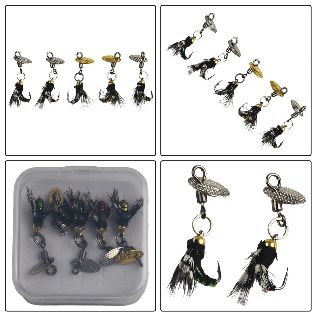 Fly Hooks Sequins Lures for Fishing Decoy Bait