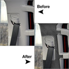 Carbon Fiber Seat Belt Panel Cover Trim for Toyota Tundra (2014-2021)