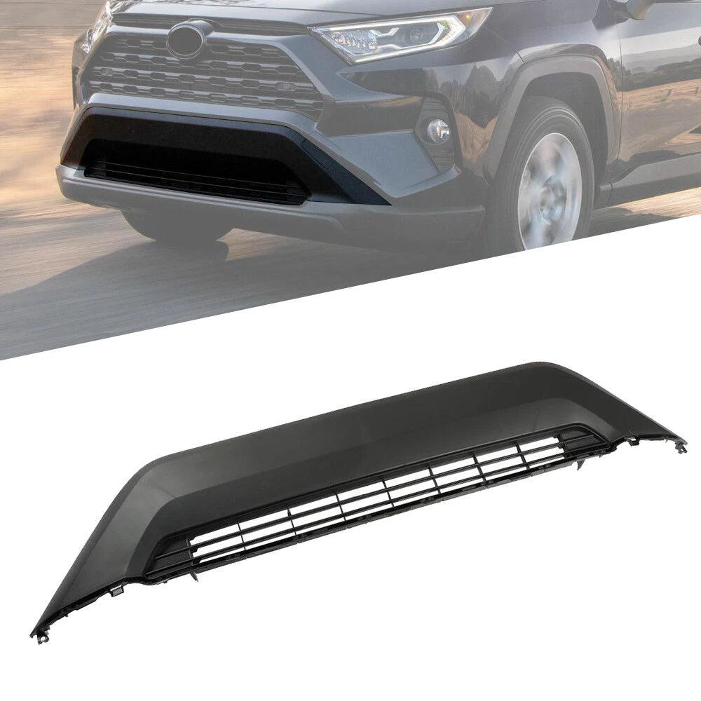 Front Grille Bumper Lower for Toyota RAV4 (2019–2020) Black Plastic