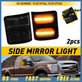 2X LED Amber Side Mirror Marker Lights for Ford F250 F350 (2008–2016) 7C3Z13776A