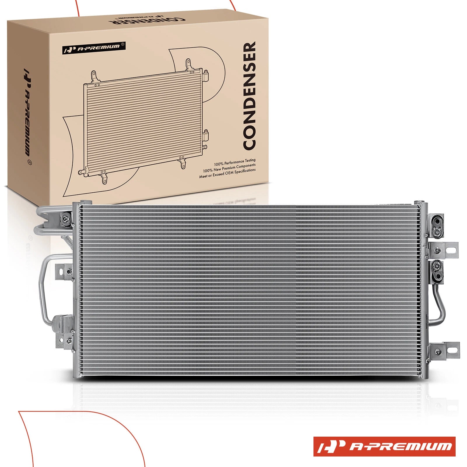 A/C Condenser with Oil Cooler & Bracket for Ford Explorer (2013–2019)