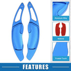 Set of 2 Steering Wheel Shift Paddle Covers for Subaru Legacy (2010–2018) Blue