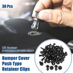 30 Pcs Bumper Cover Push Type Retainer Clips for Nissan 240SX (1989–1998) No. 0155309241