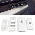 4 x Matte Silver ABS Window Switch Lock Cover Trim for Volvo XC40 (2018-2021)