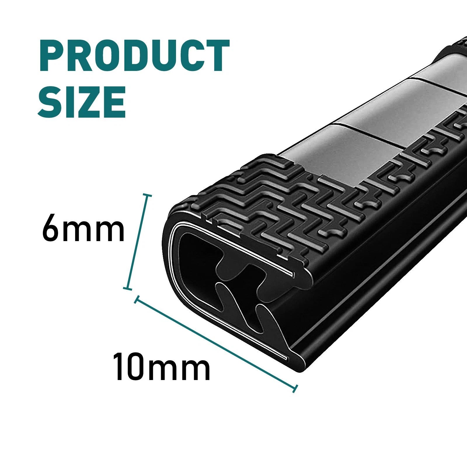 U Shape Car Door Edge Guard Molding Trim Rubber Seal for Universal Vehicles (2010–2023)