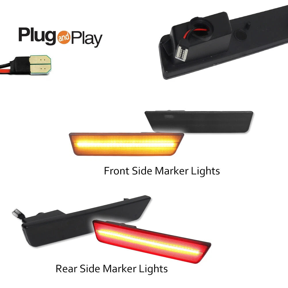 Smoked LED Side Marker Lights for Dodge Challenger (2008–2014)