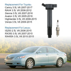 Set of 6 Ignition Coils & Spark Plugs for Toyota Avalon (2005-2018)