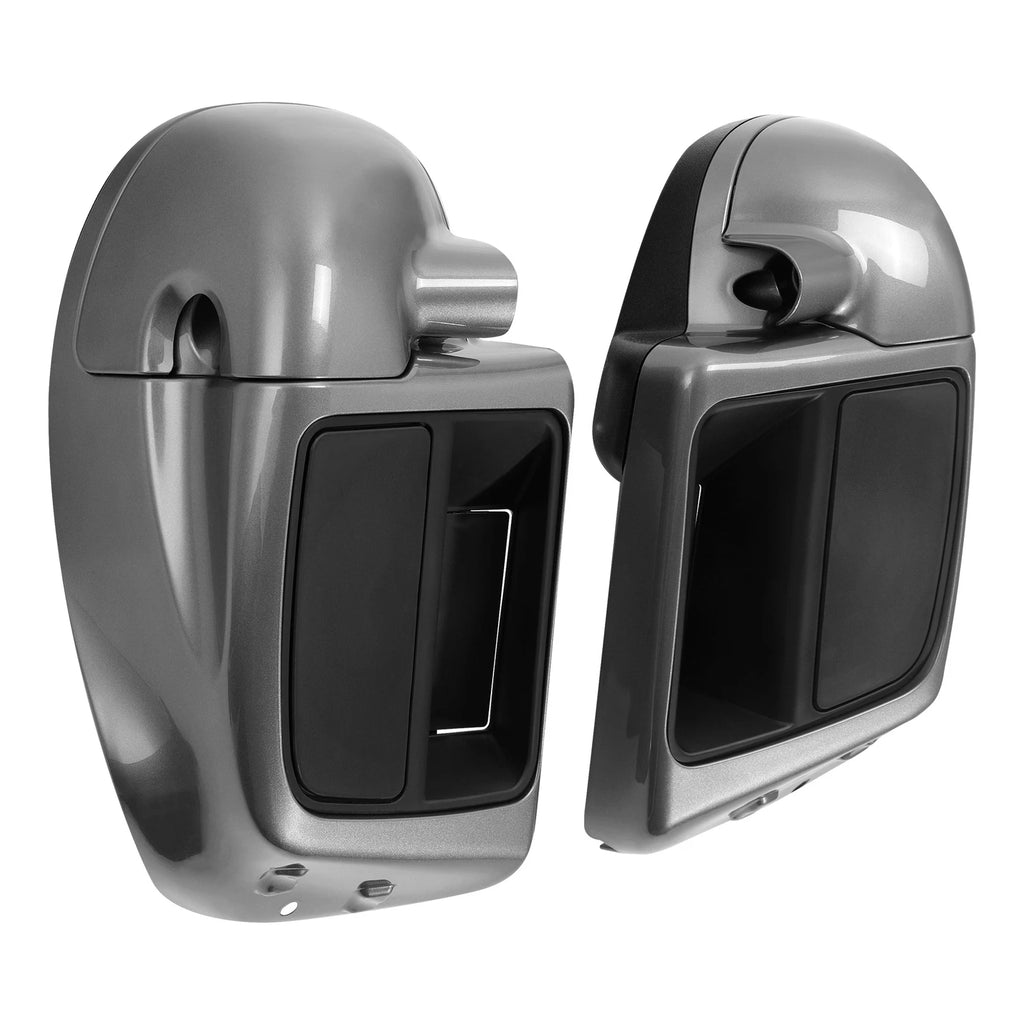 Lower Vented Leg Fairings for Harley Street Glide (2014–2023) Charcoal Pearl
