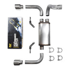 Dual Exhaust Kit for Jeep Wrangler (2018–2025) - 2.5" Magnaflow, Double Wall Tips