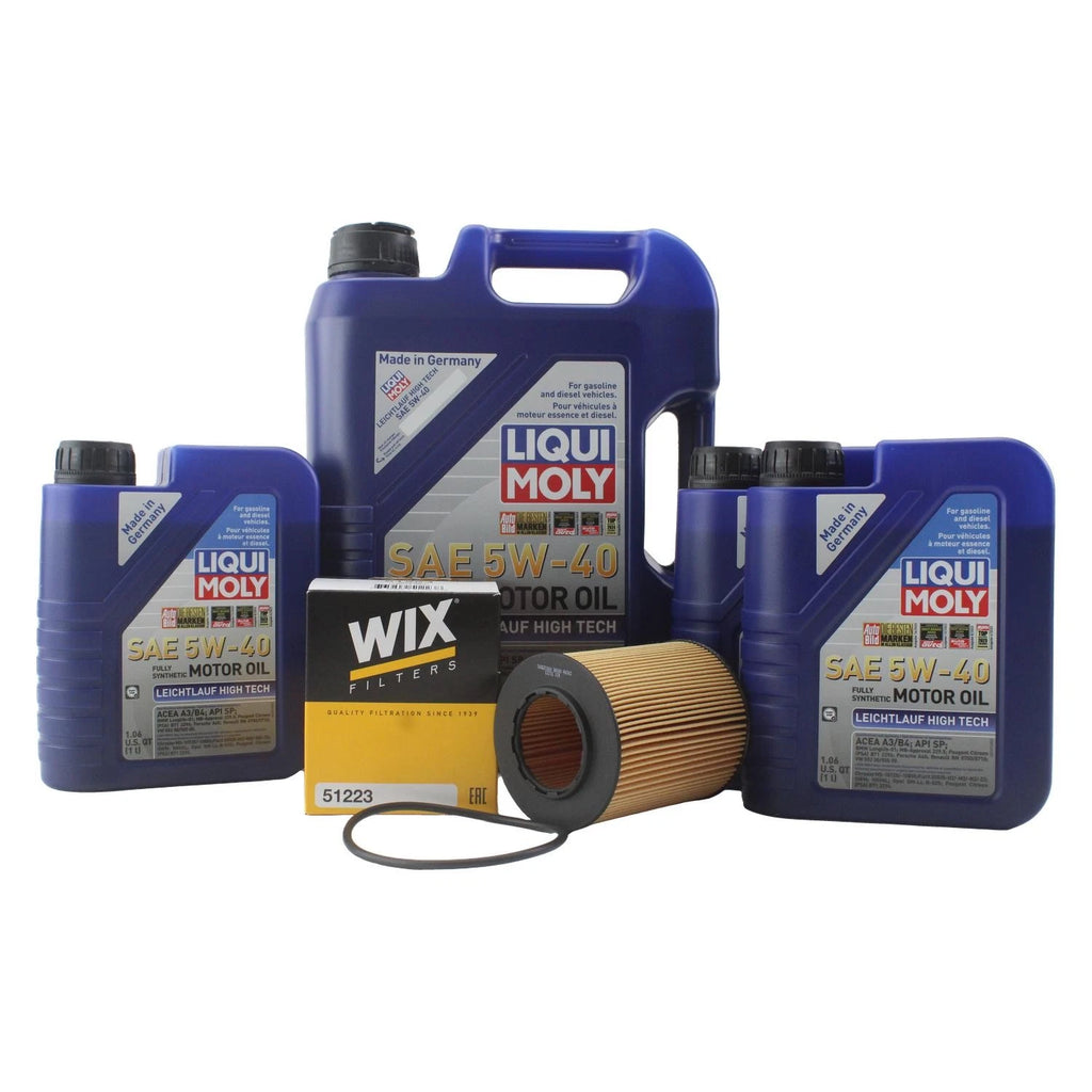 Engine Oil Change Kit 5W-40 for BMW E53 X5 (2000–2006) - 8L Liqui Moly, Wix