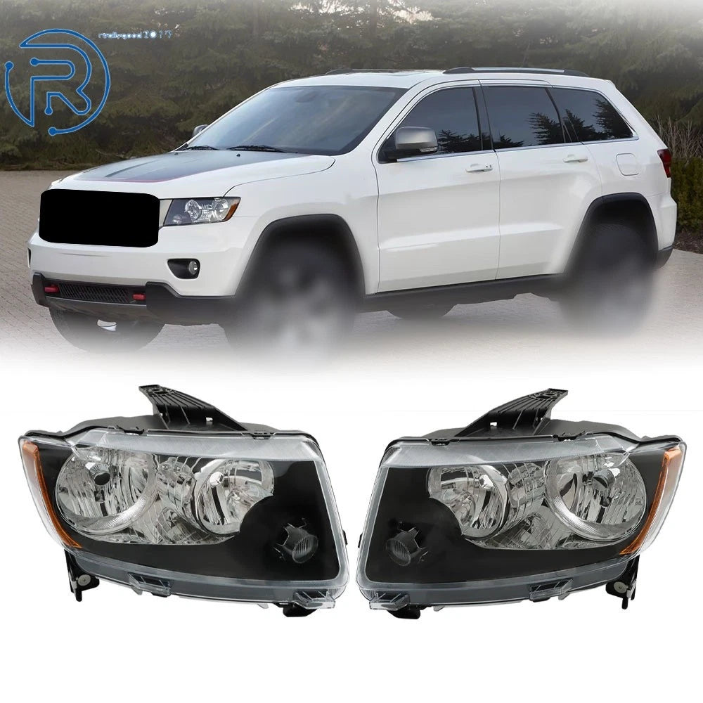 Halogen Headlight Set for Jeep Grand Cherokee (2011–2013) & Compass (2011–2017)
