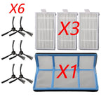 Set of 10 Side Brush Filters for ZACO Vacuum Cleaner