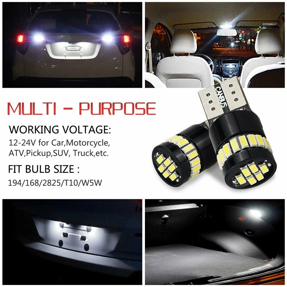 2X LED Interior License Lights Bulb for Make Model (YYYY–YYYY)