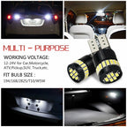2X LED Interior License Lights Bulb for Make Model (YYYY–YYYY)