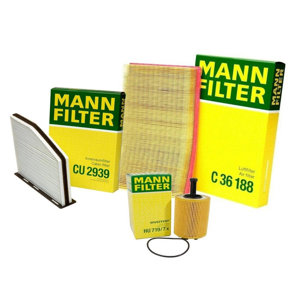 Mann Oil Air Paper Cabin Filter Service Kit for Audi A3 TT Quattro CC Eos Passat