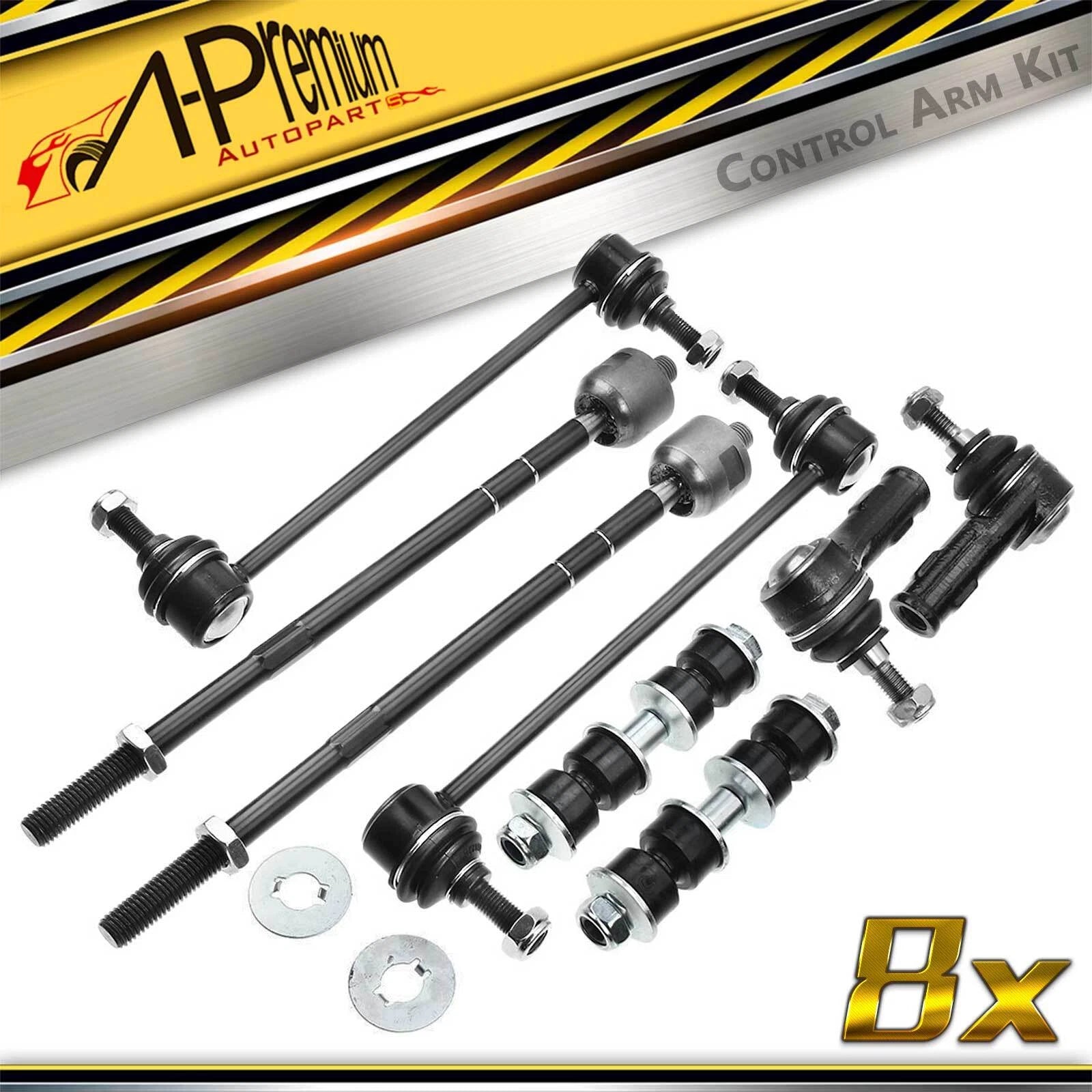 Set of 8 Sway Bar Link Tie Rods for Ford Focus (2000–2006)