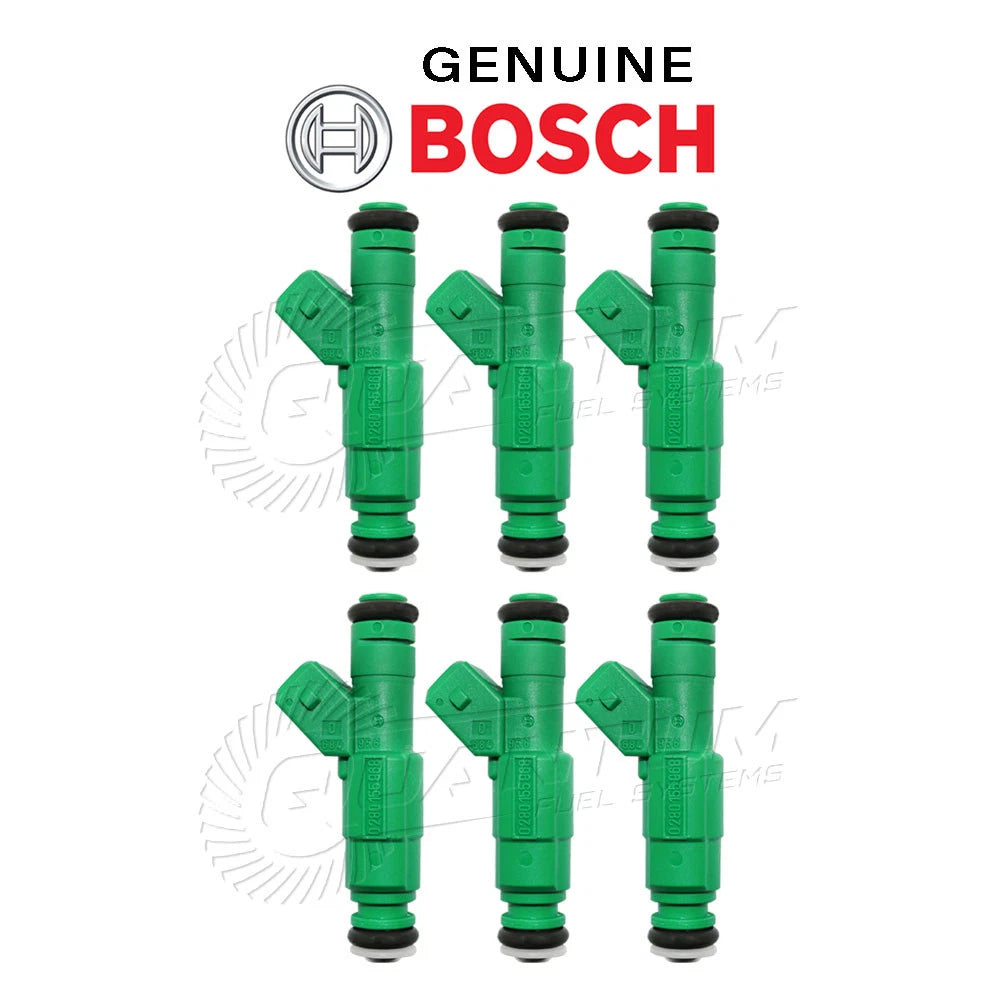Set of 6 Bosch 0280155968 440cc 42lb EV1 Fuel Injectors for