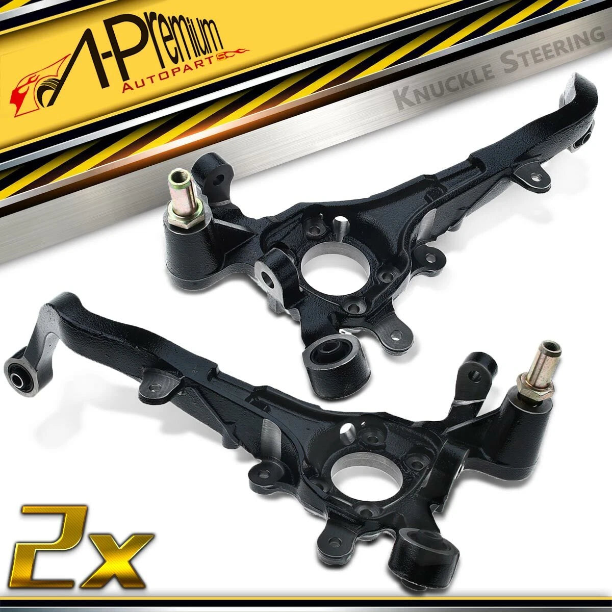 Pair Rear Steering Knuckle with ABS Hole for Hyundai Sonata Kia Optima (2011–2019)