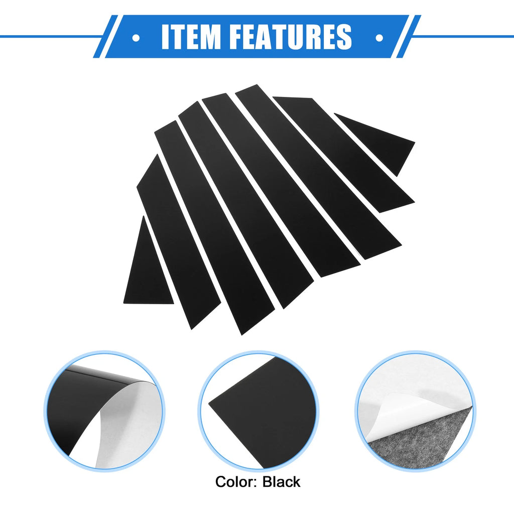8 Pcs Pillar Posts Trim Cover for Nissan Altima (2013–2018) Black