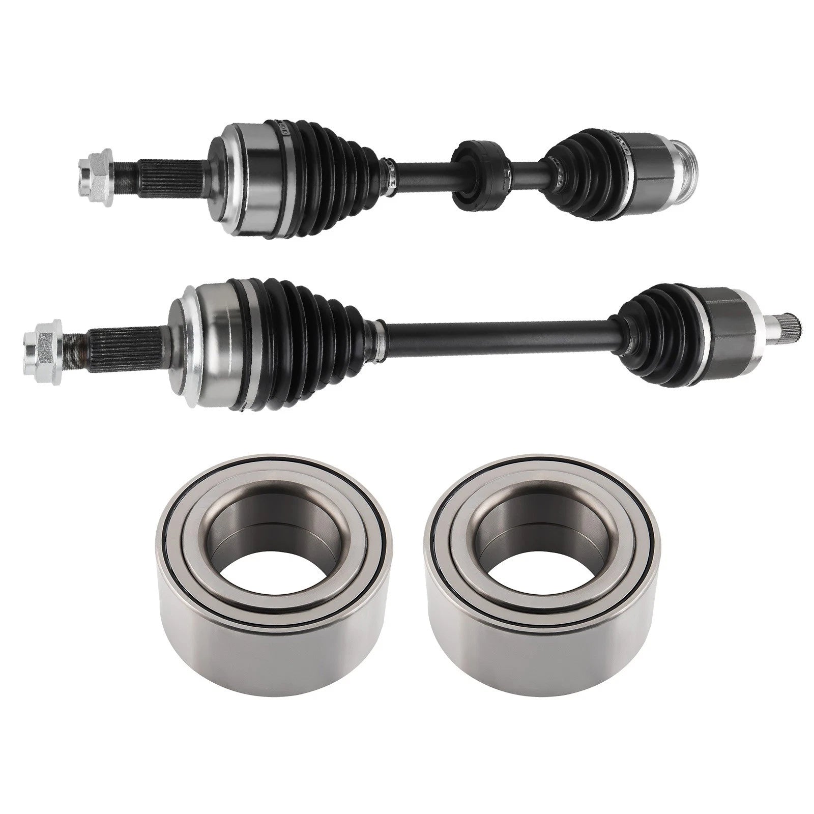 Set of 2 CV Axle Joint Assembly & Bearings for Honda Accord 2.4L (2013–2014)