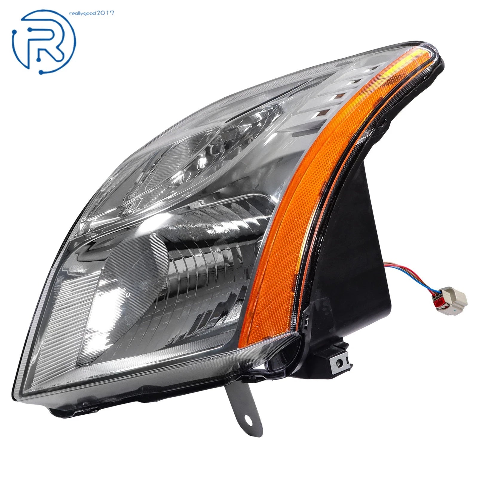 Headlight for Nissan Sentra (2010–2012) Halogen Clear Lens Left Side Chrome
