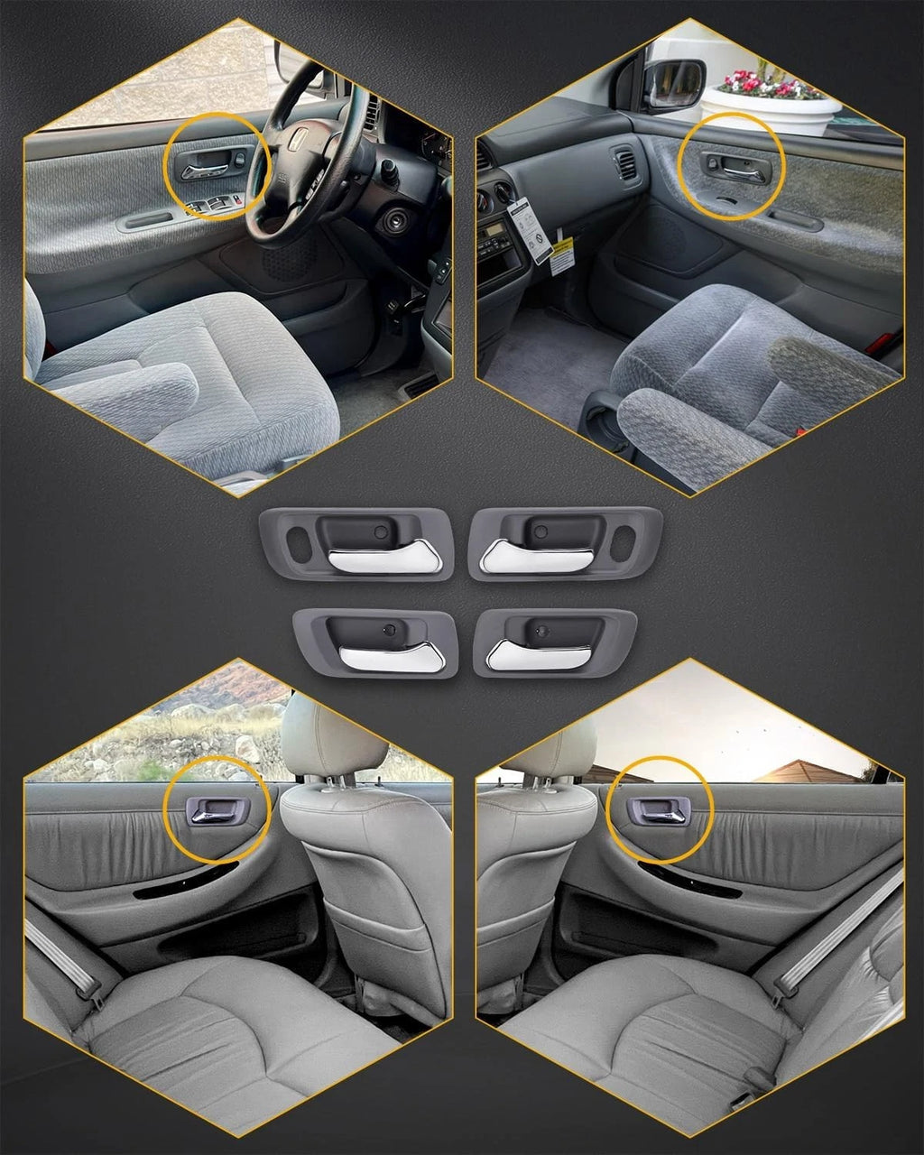 Inside Door Handle Kit for Honda Accord Odyssey (1998-2004)
