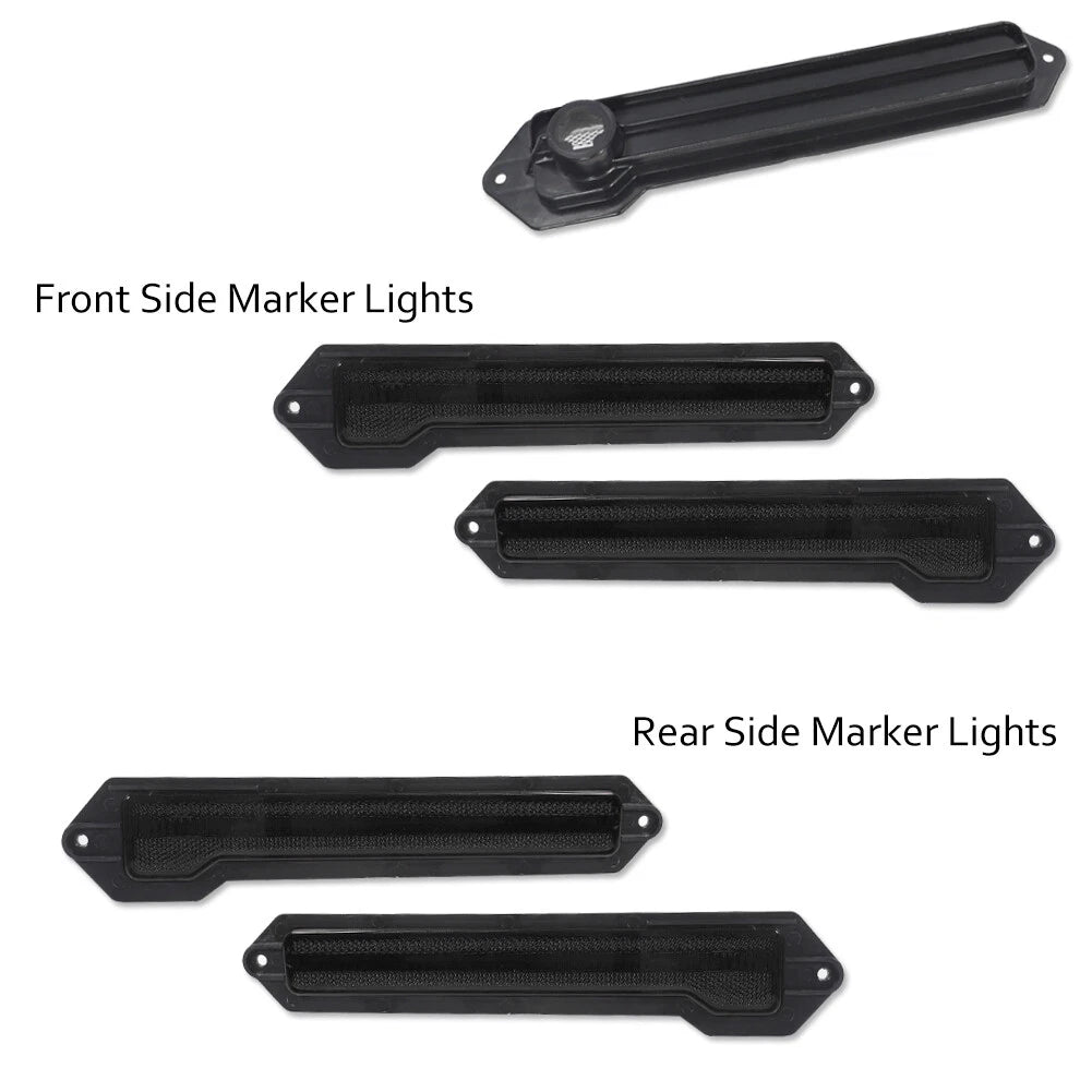 Set of 4 Bumper Fender Side Marker Lights for Chevrolet Monte Carlo (1970–1972)