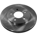 Set of 2 Front Brake Discs and Pads for Dodge Grand Caravan (2001)