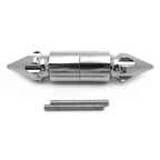 Chrome Spike Bar Ends for Suzuki GSX-R 600 750 1000 1100 (2001–2023)