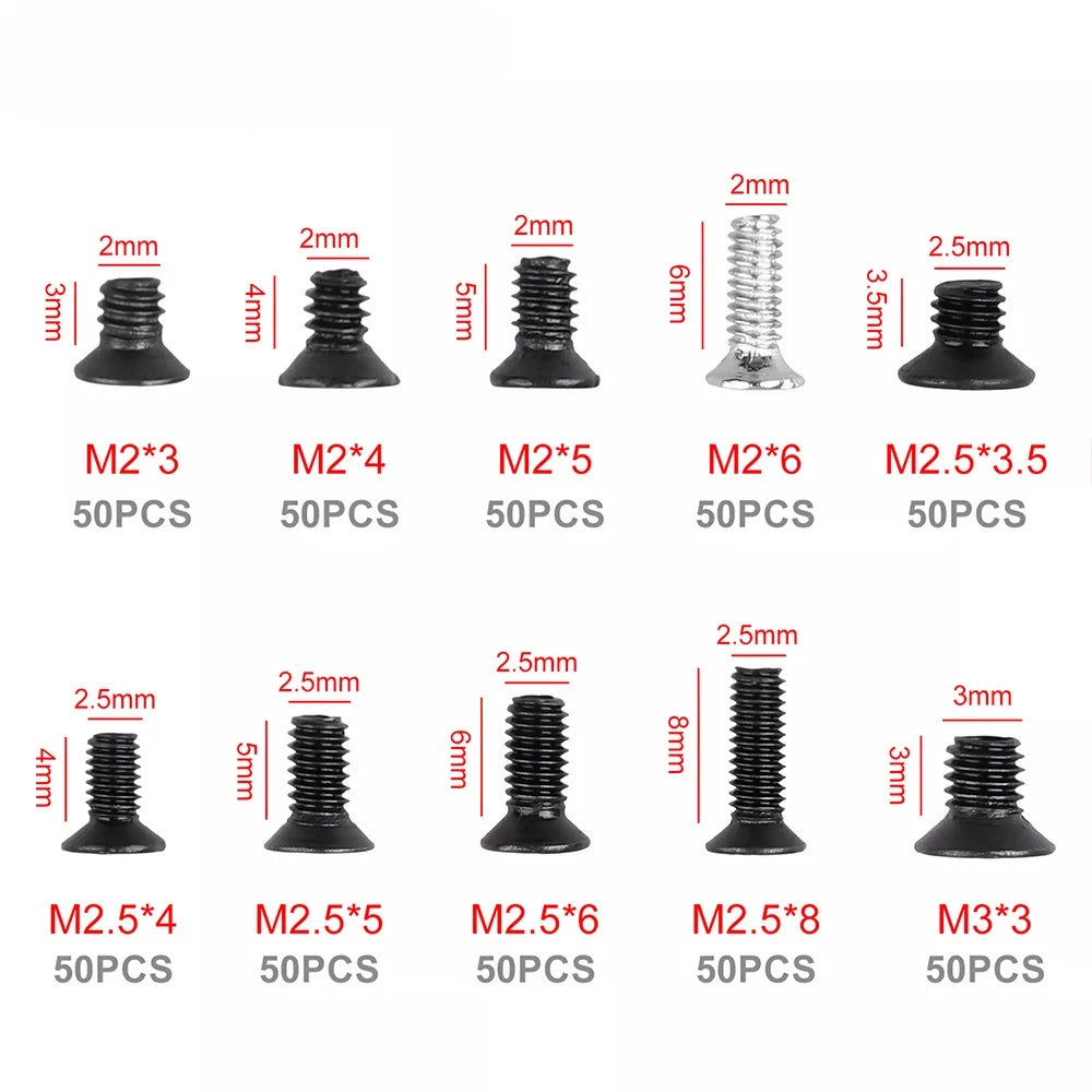 500Pcs Laptop Computer Screws Set for HP Dell Lenovo Sony Toshiba Samsung