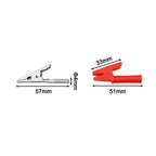 Set of 10 Insulated Crocodile Clips for Electronics