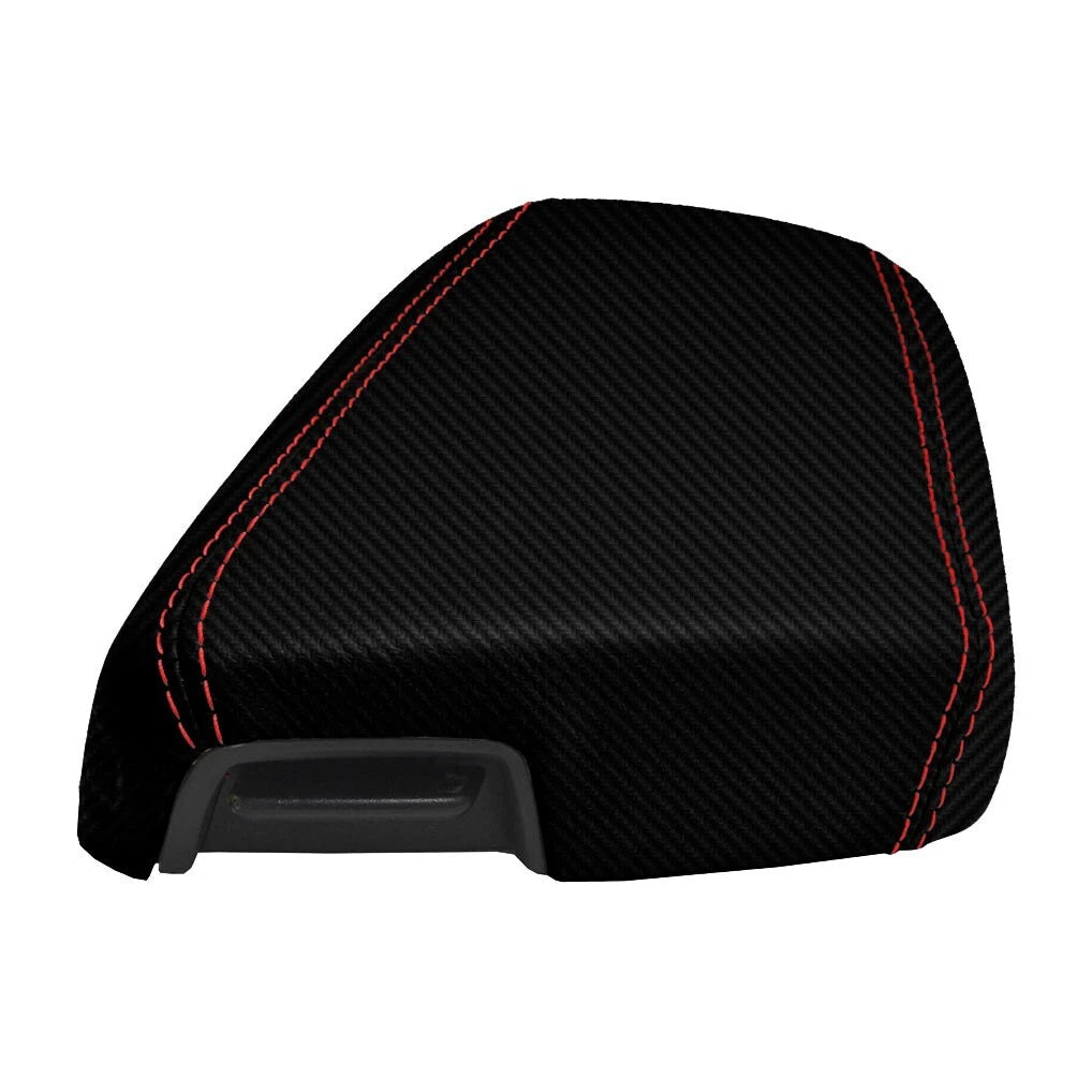 Center Console Armrest Cover for Kia Optima (2011–2015) Red Stitch