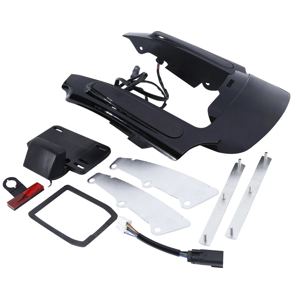 Rear Fender Fascia Smoke LED Light Lens for Harley Touring Street Glide (2009–2013)