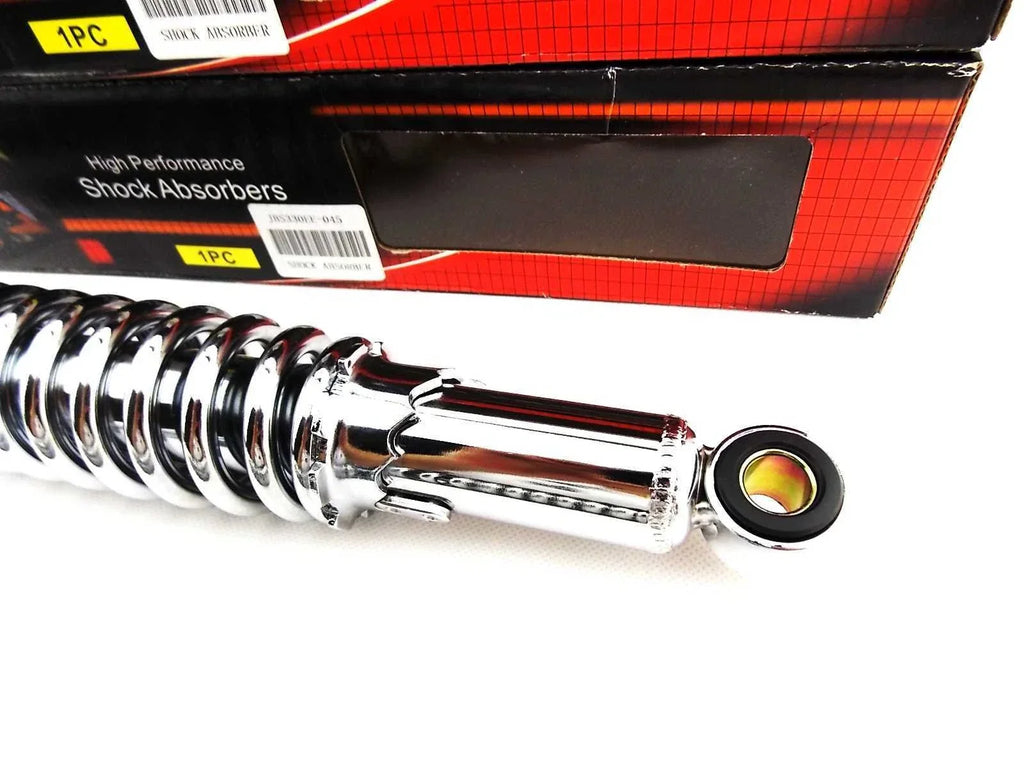 330mm JBS Chrome Rear Shock Absorbers for Honda CB400 VTEC