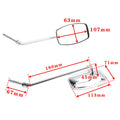 Mirrors 8mm for Honda C100 C110 C102 CA100 CA110 CA102 C105 C200 CA200