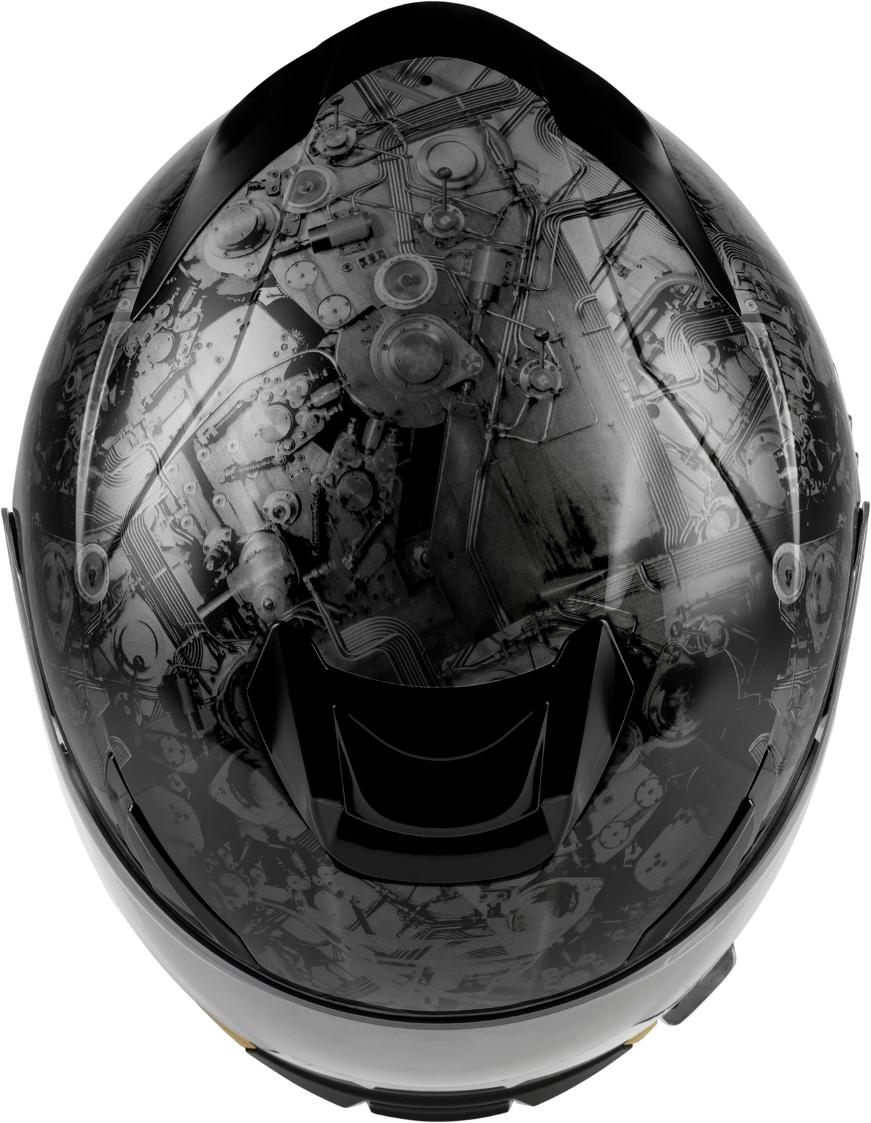 Fly Racing Sentinel Mech Helmet for Street Bikes (Small, Black/Grey/Gold)