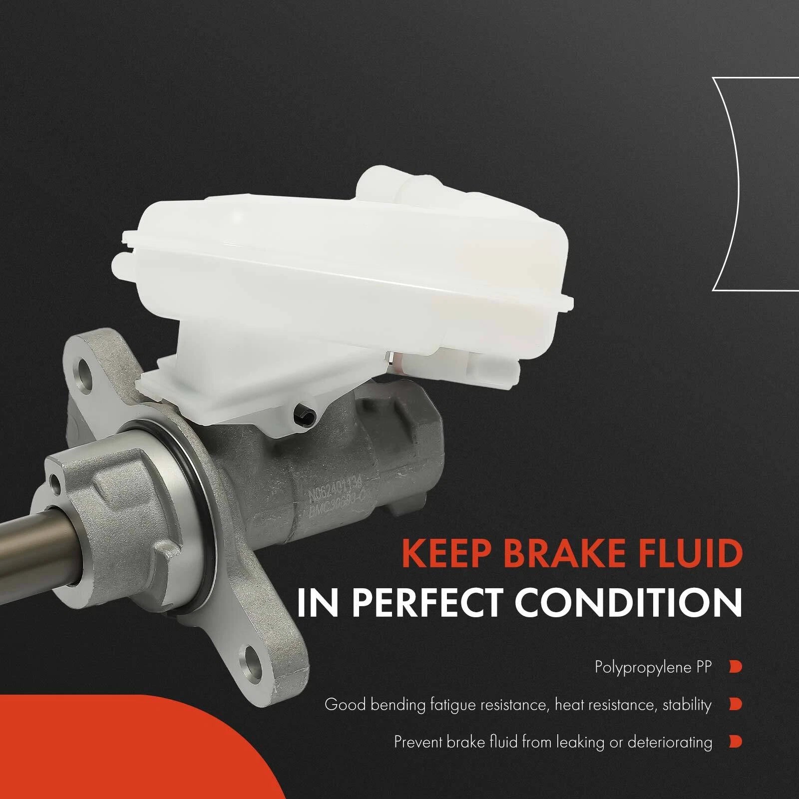Brake Master Cylinder with Reservoir & Sensor for Ford Fiesta (2011–2019)