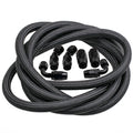 AN10 10AN 12FT Stainless Steel Braided Fuel Line with Swivel Fittings (—)