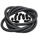 AN10 10AN 12FT Stainless Steel Braided Fuel Line with Swivel Fittings (—)