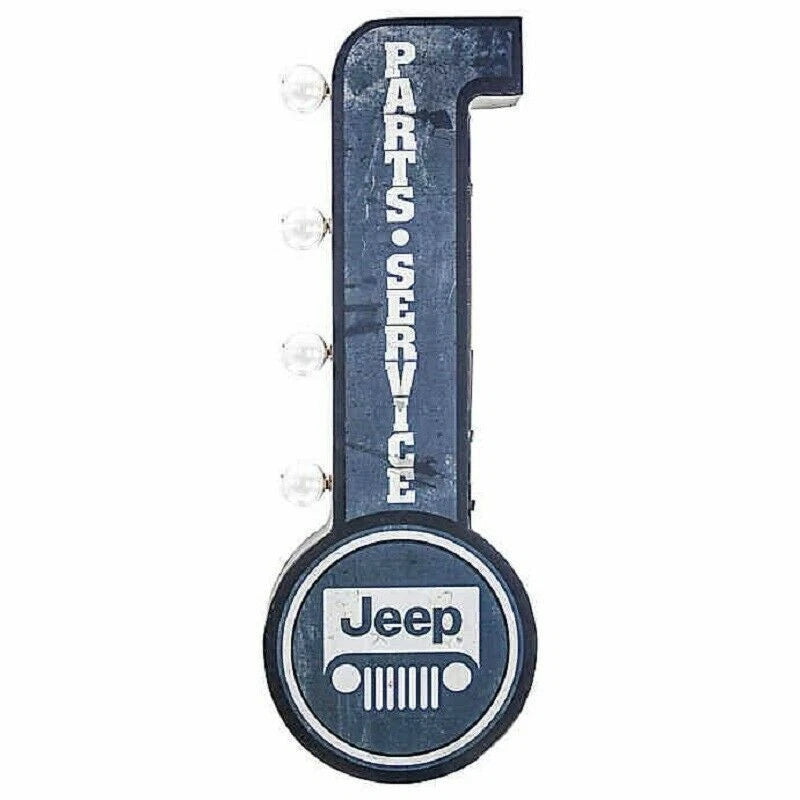 LED Double Sided Metal Marquee Sign for Jeep (25")