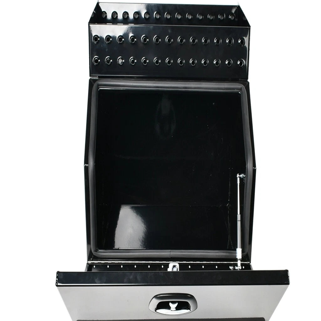 Aluminum Tool Box with Saddle Step for Semi Truck (28"x25"x24")