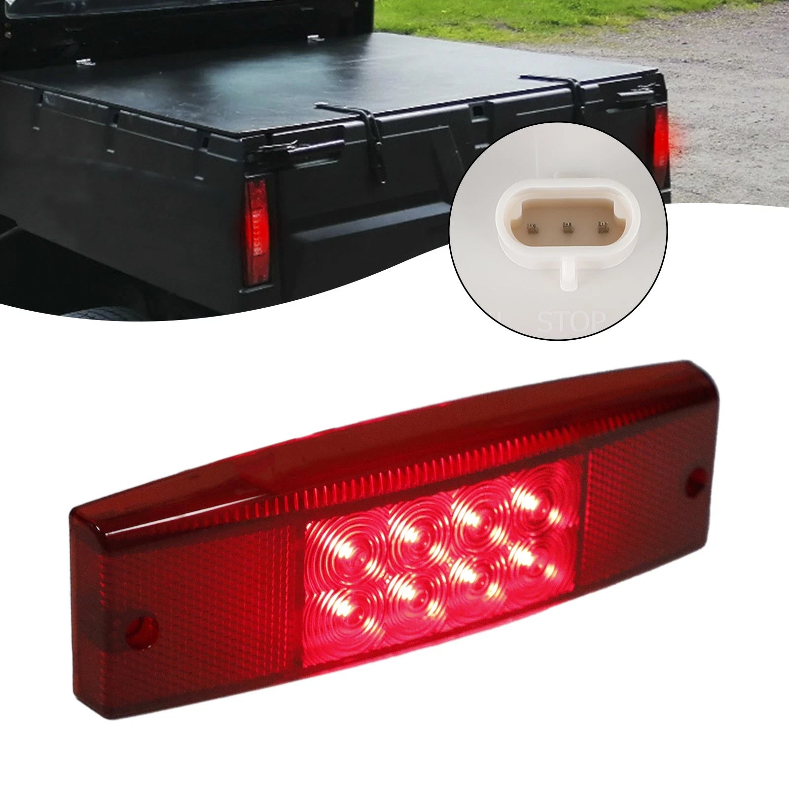 UTV Rear Tail Light 2411450 for Polaris Ranger 400 500 570 800 (2011–2017) Red