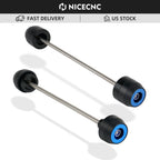 Set of 2 Front & Rear Axle Sliders for Suzuki DRZ400SM (2005–2024)