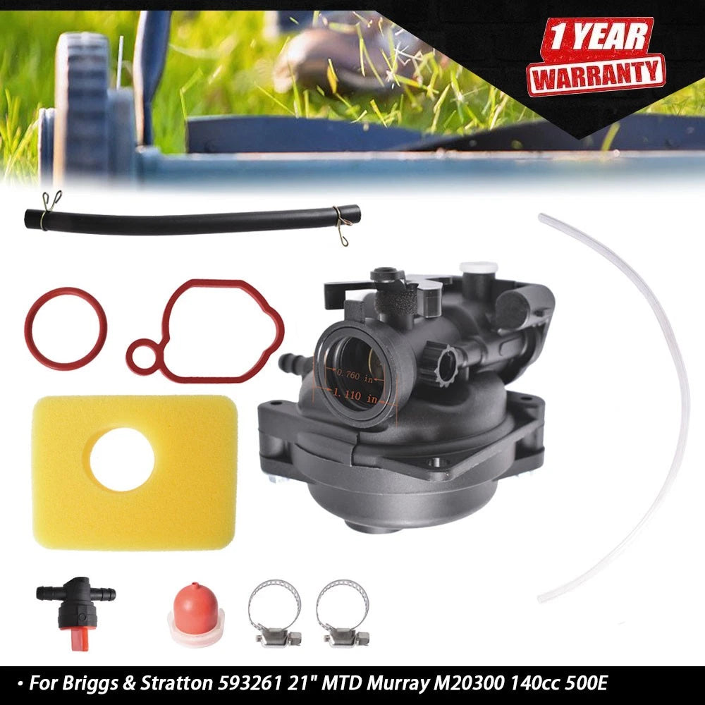Carburetor for Briggs & Stratton MTD Murray M20300 (21")