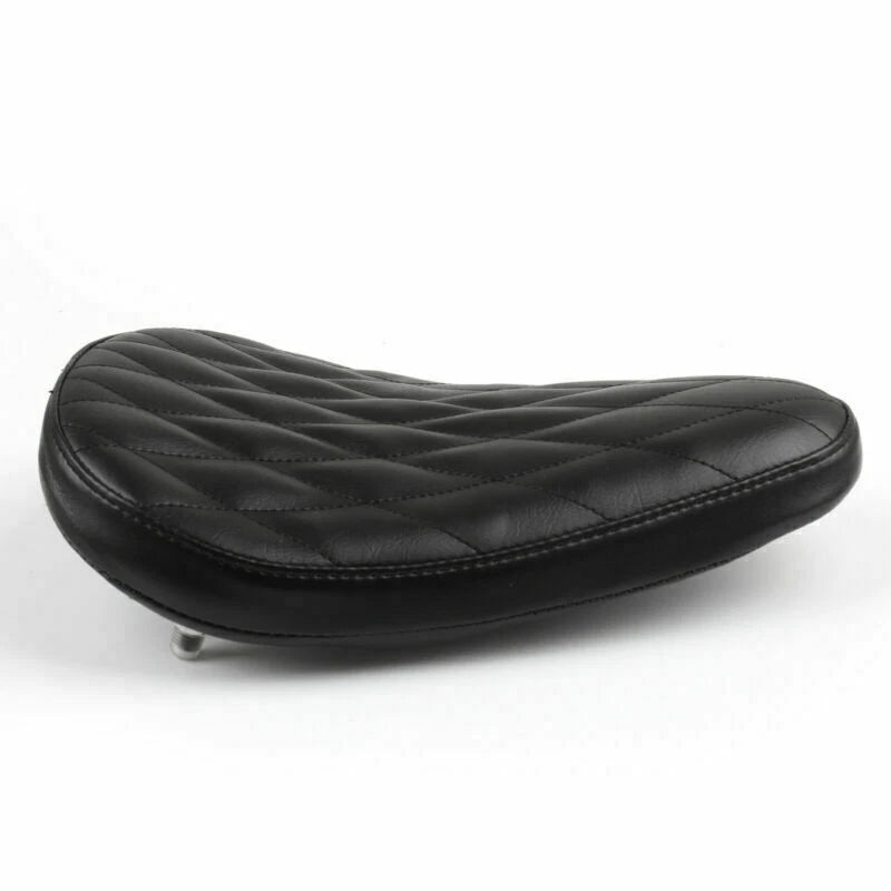 Diamond Leather Solo Saddle Seat for Chopper Bobber Custom (SX, CB, T9)